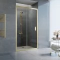 Душевая дверь в нишу Vegas Glass ZP 100 09 01 профиль золото, стекло прозрачное. Фото 1