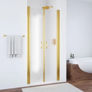 Душевая дверь в нишу Vegas Glass E2P 70 09 02 профиль золото, стекло шиншилла