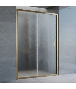 Душевая дверь в нишу Vegas Glass ZP 135 05 02 профиль бронза, стекло шиншилла