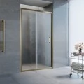 Душевая дверь в нишу Vegas Glass ZP 115 05 02 профиль бронза, стекло шиншилла. Фото 1
