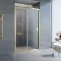 Душевая дверь в нишу Vegas Glass ZP 120 09 02 профиль золото, стекло шиншилла. Фото 1