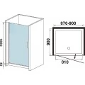 Душевая дверь в нишу Weltwasser WW600 600K1-90. Фото 3