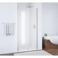 Душевая дверь в нишу Vegas Glass E2P 80 07 10 профиль матовый хром, стекло сатин. Фото 1