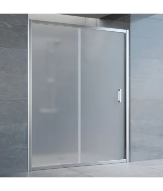 Душевая дверь в нишу Vegas Glass ZP 150 08 10 профиль глянцевый хром, стекло сатин