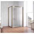Душевой уголок Vegas Glass ZP+ZPV 120*90 05 02 профиль бронза, стекло шиншилла. Фото 1