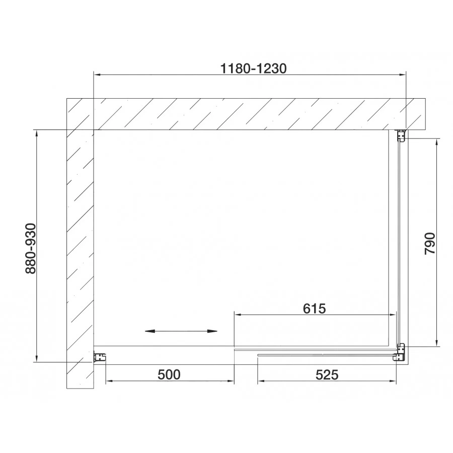 Душевой уголок Vegas Glass ZP+ZPV 120*90 05 02 профиль бронза, стекло шиншилла. Фото 6