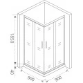 Душевой уголок Good Door Latte CR-90-G-WE 90x90. Фото 5