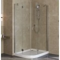 Душевой уголок Vegas Glass AFS-F Lux 100*90 08 01 R профиль глянцевый хром, стекло прозрачное. Фото 1