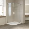 Душевой уголок Vegas Glass ZS-F 110*100 07 02 профиль матовый хром, стекло шиншилла. Фото 1