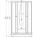Душевая кабина Triton Гидрус 90х90 Эко графит. Фото 4