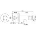 Гигиенический душ Bossini Nikita Mixer Set E37008B со смесителем, золото. Фото 1