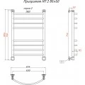 Полотенцесушитель водяной Тругор ЛЦ Приоритет НП 2 80x60. Фото 2