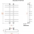 Полотенцесушитель водяной Тругор ЛЦ Легенда НП 80x60. Фото 2