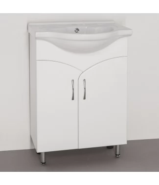 Тумба с раковиной Style Line Эко Стандарт №15 60 белая