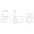 Унитаз-компакт Kale Babel 7111034000 с функцией биде. Фото 2