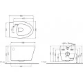 Унитаз подвесной Jaquar Vignette VGS-WHT-81953 безободковый. Фото 2