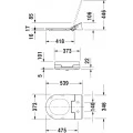 Унитаз подвесной Duravit ME by Starck 222859 с крышкой биде. Фото 5