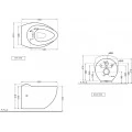 Унитаз подвесной Jaquar Fusion FSS-WHT-29951. Фото 2