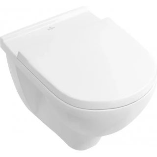 Унитаз подвесной Villeroy & Boch O Novo 5660HRR1 alpin, безободковый