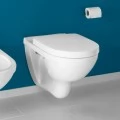 Унитаз подвесной Villeroy & Boch O Novo 5660HR01 alpin, безободковый. Фото 2
