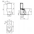 Унитаз-компакт Ideal Standard Tesi с микролифтом. Фото 4