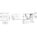 Унитаз приставной Villeroy & Boch Venticello 4613R0R1 безободковый, Ceramicplus. Фото 5