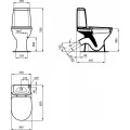 Унитаз-компакт Vidima Сириус Элеганс W917561. Фото 1