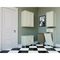Тумба ValenHouse Лиора 40 с бельевой корзиной, слоновая кость, фурнитура хром. Фото 1