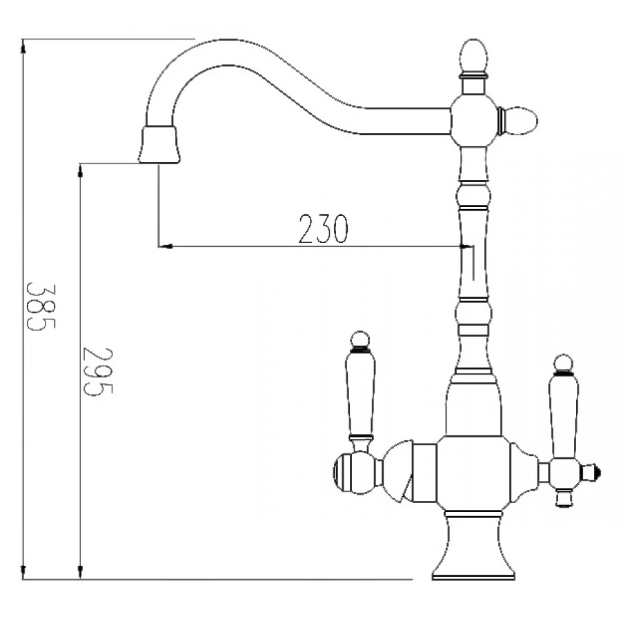 Смеситель Zorg Clean Water ZR 336 YF-50 BR для кухонной мойки. Фото 1