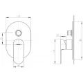 Смеситель Bravat Gina PB865104CP-2-ENG для ванны с душем. Фото 1
