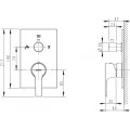 Смеситель Bravat Prolate P69218CP-3-ENG для ванны с душем. Фото 1