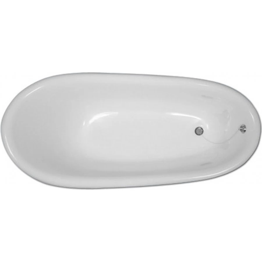 Ванна из искусственного камня Фэма Салерно 168x80 белая, белые ножки. Фото 3