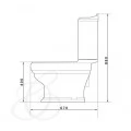 Унитаз-компакт Caprigo Borgo 3813 с микролифтом. Фото 3