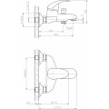 Смеситель Agger Proud A0810000 для ванны с душем. Фото 1