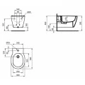Биде подвесное Ideal Standard Connect E772201. Фото 2