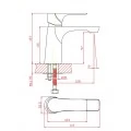 Смеситель 1 Orange Aristo M19-021cr для раковины. Фото 1