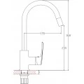 Смеситель 1 Orange Astin M21-008cr для кухонной мойки. Фото 1