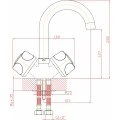 Смеситель 1 Orange Classic R M73-011cr для раковины. Фото 1