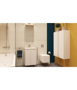 Комплект мебели Velvex Klaufs 50.2D белый глянец, подвесная