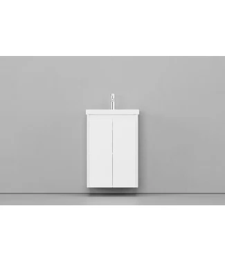 Тумба с раковиной Velvex Klaufs 50.2D белый глянец, подвесная