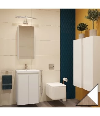 Комплект мебели Velvex Klaufs 50.2D белая, шатанэ, подвесная
