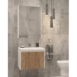 Комплект мебели Velvex Klaufs 60.1Y белая, шатанэ, подвесная