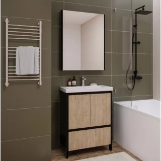 Комплект мебели Velvex Klaufs 60.2D.1Y черная, шатанэ, напольная