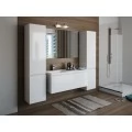 Тумба с раковиной Эстет Dallas Luxe 140 подвесная, 1 длинный ящик, белый. Фото 6