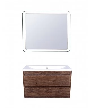 Комплект мебели Style Line Атлантика 90 Люкс Plus подвесной старое дерево