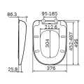 Крышка-сиденье AM.PM Sensation C307851WH с микролифтом. Фото 2