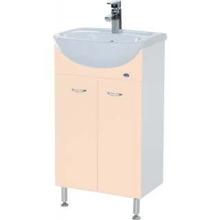 Тумба с раковиной Bellezza Уют 55 прямая, бежевый