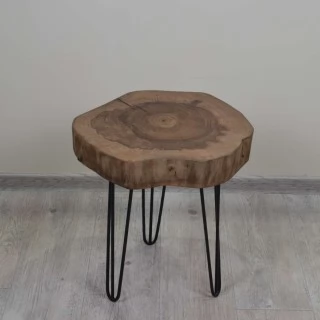Журнальный столик Loft Грецкий Орех 40x37