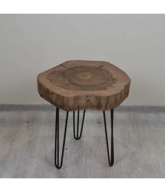 Журнальный столик Loft Грецкий Орех 40x37