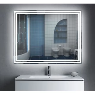 Зеркало Simple Camelia 800x800 (SuperLED, сенсор на взмах руки, линза, подогрев)